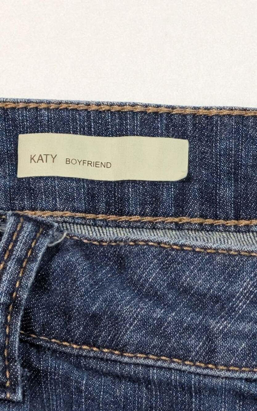 KUT From The Kloth Katy Mid Rise Boyfriend Jeans Medium Wash Stretch Denim 10 - Picture 7 of 15